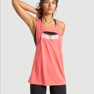 Gymshark Cut Out Vest Cloral size Large